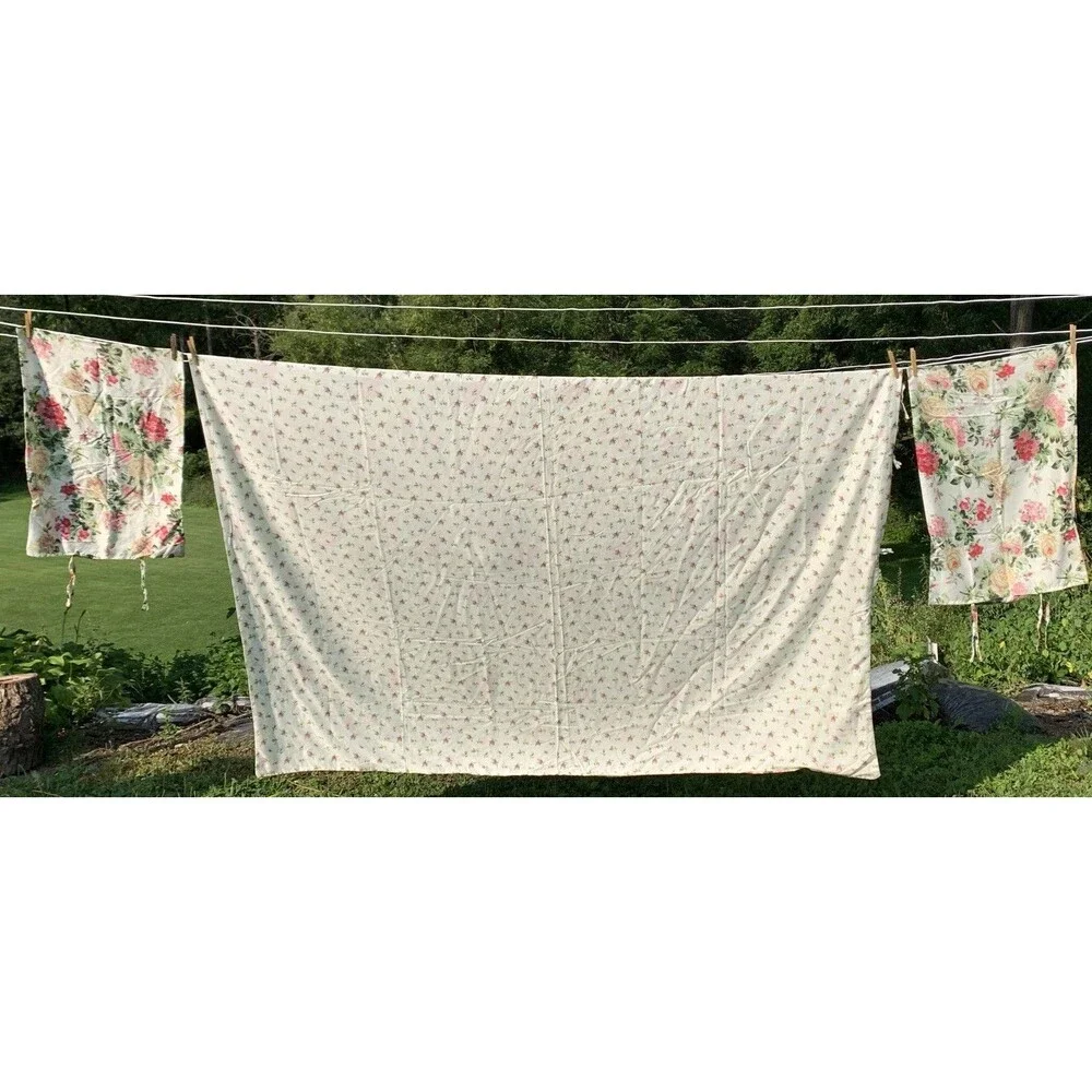 IKEA Emmie Blom Duvet Cover Set Queen/Full Vintage Reversible Country Coquette